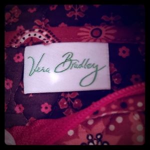 Vera bradley quilted floral red purse